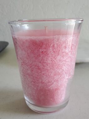 Pink Grapefruit Palm Candle New Clean Burning cotton wick Celebrating Home